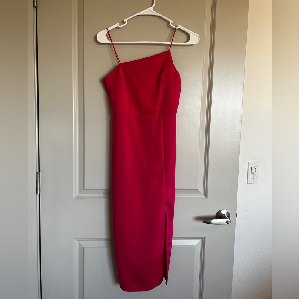 Asymmetrical Pink Short Dress